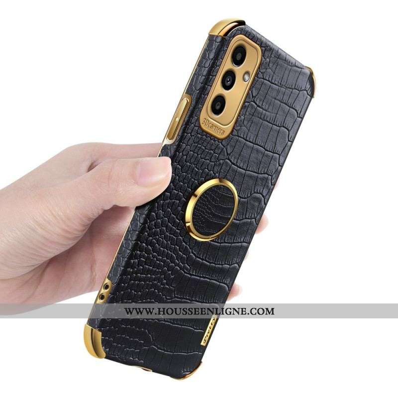 Coque Samsung Galaxy M52 5G Anneau Crocodile