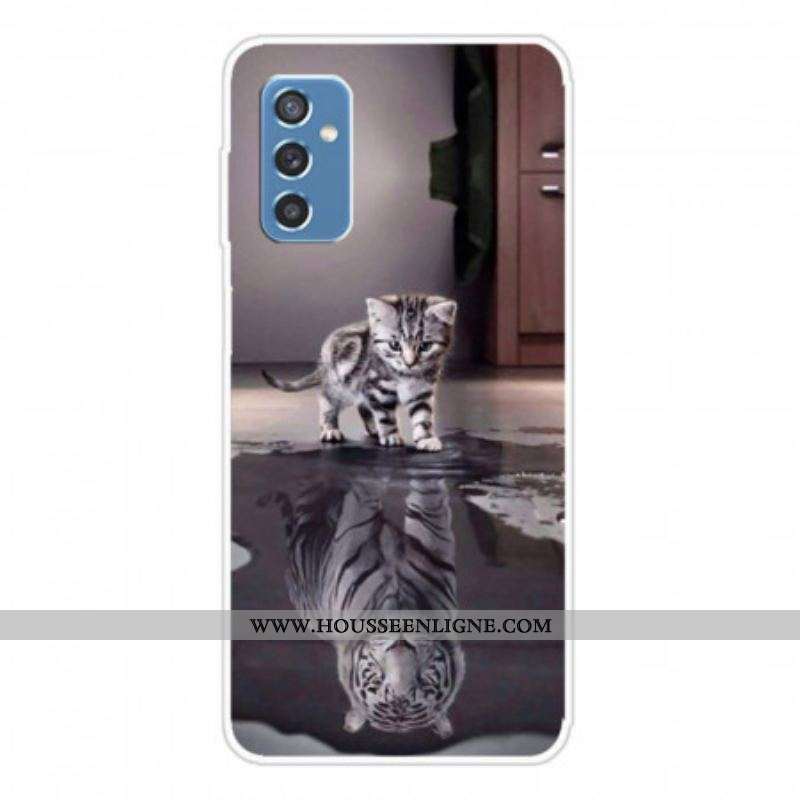 Coque Samsung Galaxy M52 5G Chaton rêveur
