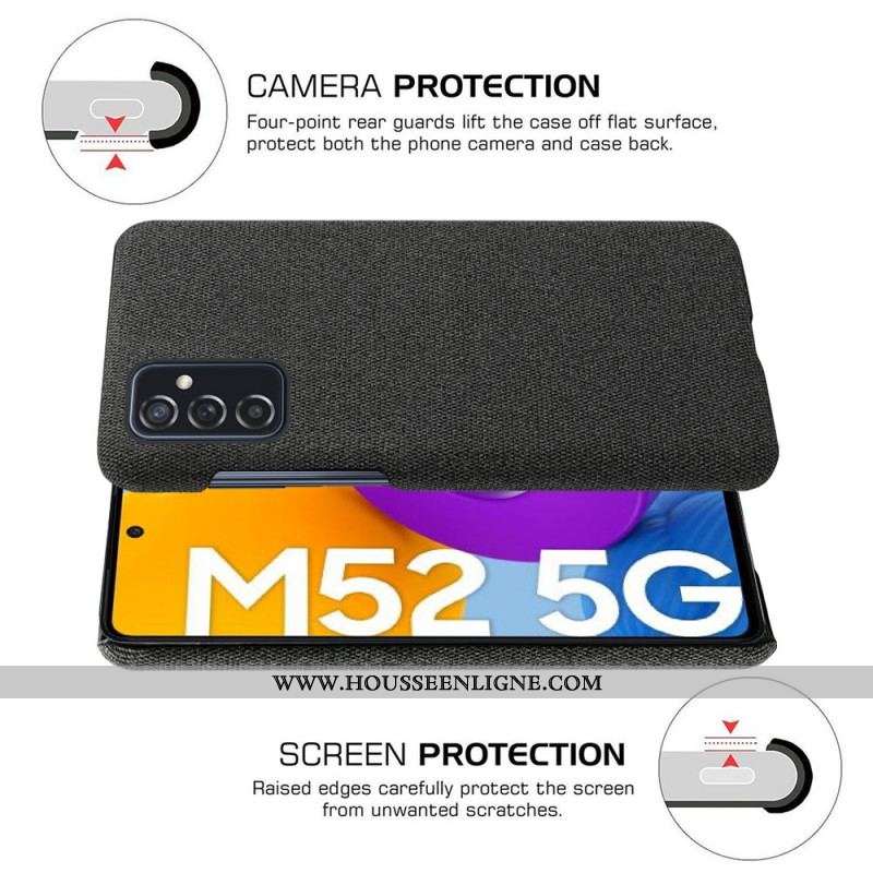 Coque Samsung Galaxy M52 5G KSQ Tissu