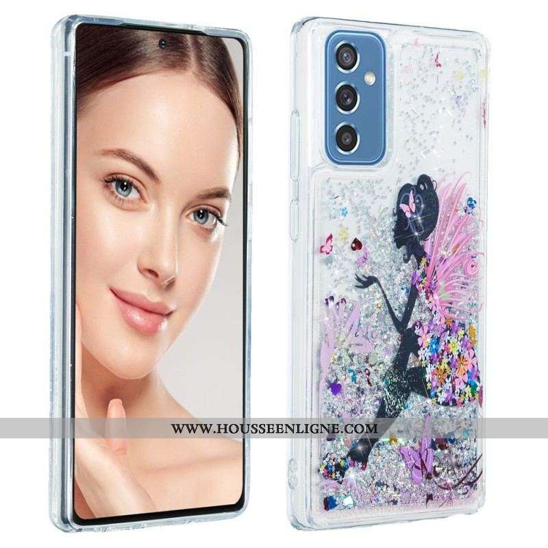 Coque Samsung Galaxy M52 5G Princesse Paillettes