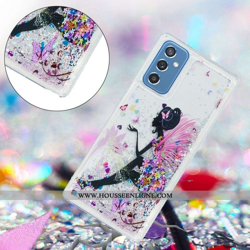 Coque Samsung Galaxy M52 5G Princesse Paillettes