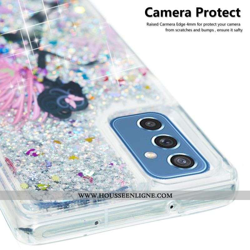 Coque Samsung Galaxy M52 5G Princesse Paillettes