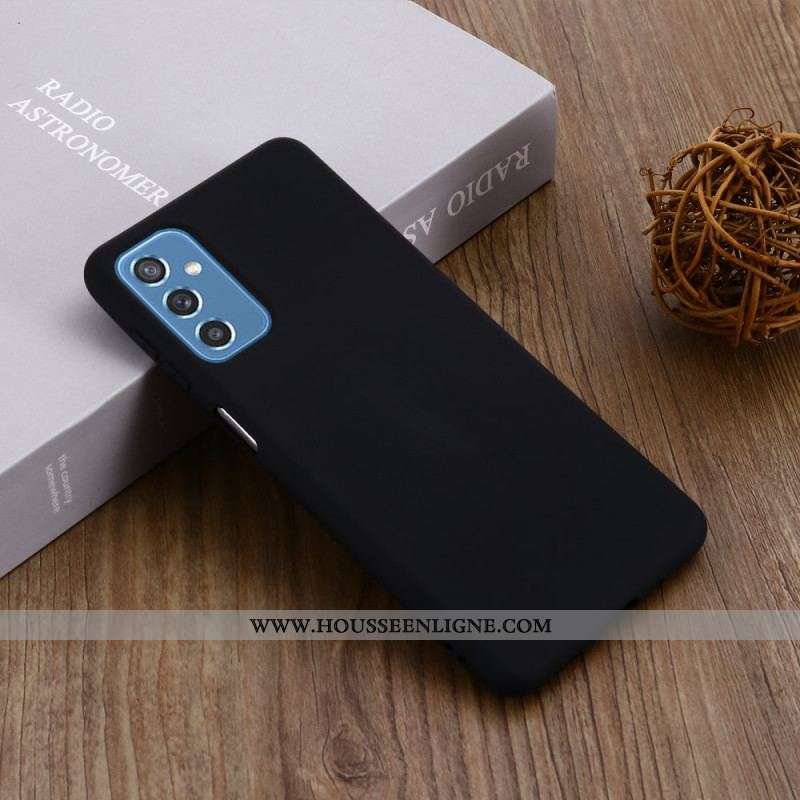 Coque Samsung Galaxy M52 5G Silicone Liquide à Lanière