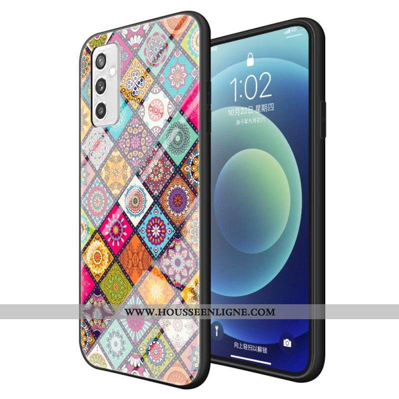 Coque Samsung Galaxy M52 Tapisserie Orientale à Lanière