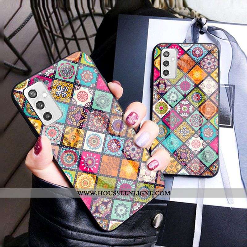 Coque Samsung Galaxy M52 Tapisserie Orientale à Lanière