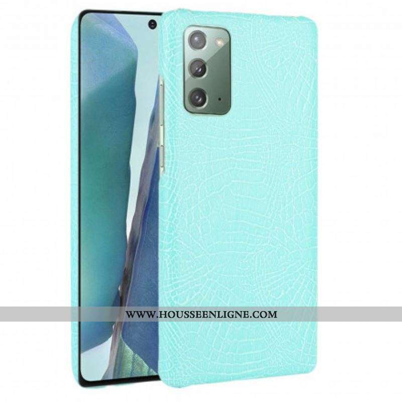 Coque Samsung Galaxy Note 20 Effet Peau de Crocodile