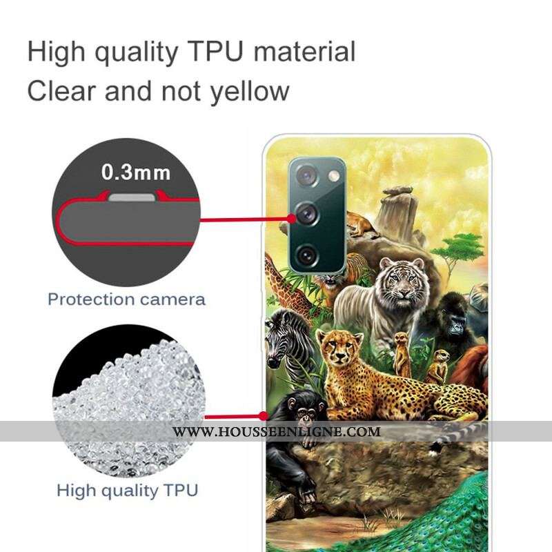 Coque Samsung Galaxy S20 FE Animaux Safari
