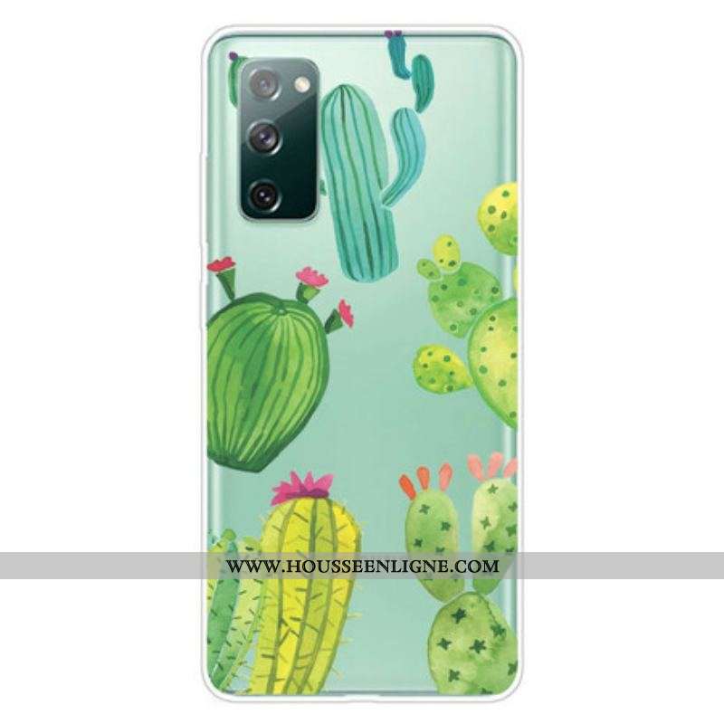 Coque Samsung Galaxy S20 FE Cactus Aquarelle