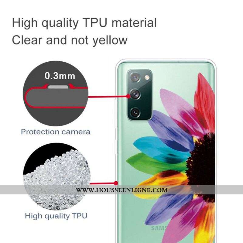 Coque Samsung Galaxy S20 FE Fleur Colorée