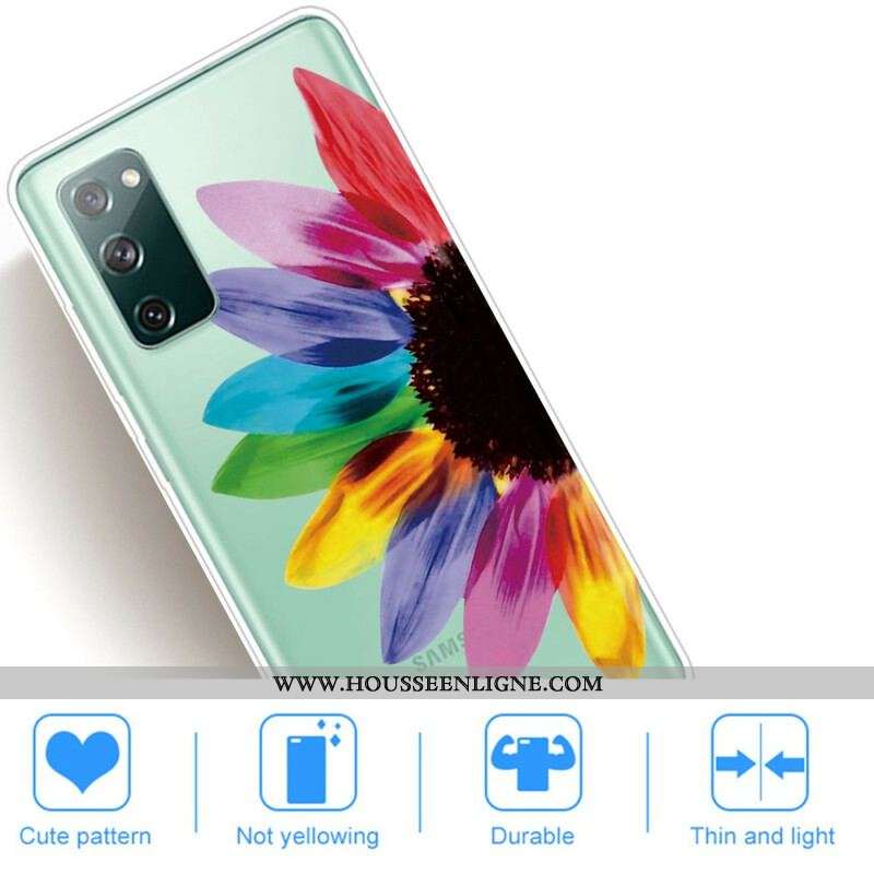 Coque Samsung Galaxy S20 FE Fleur Colorée