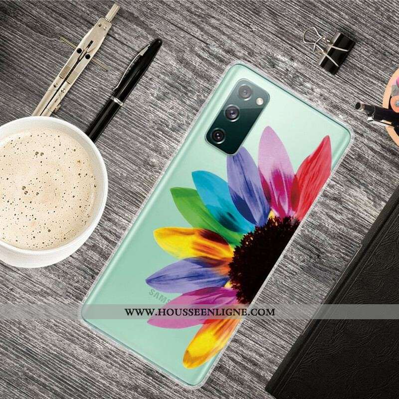 Coque Samsung Galaxy S20 FE Fleur Colorée