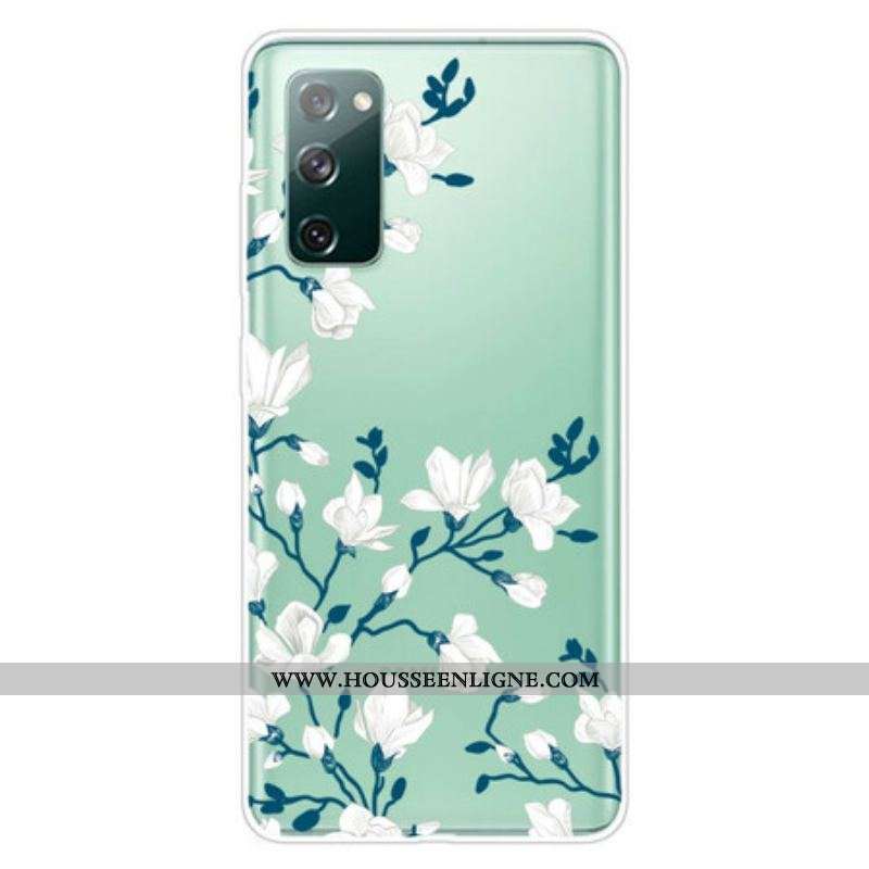 Coque Samsung Galaxy S20 FE Fleurs Blanches
