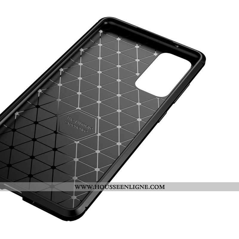 Coque Samsung Galaxy S20 FE Flexible Texture Fibre Carbone