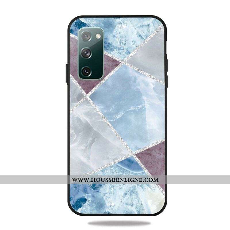 Coque Samsung Galaxy S20 FE Géométrie Marbre