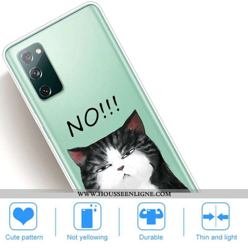 Coque Samsung Galaxy S20 FE Le Chat Qui Dit Non