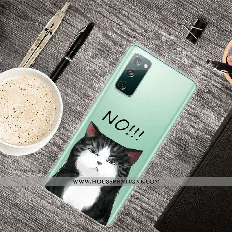 Coque Samsung Galaxy S20 FE Le Chat Qui Dit Non