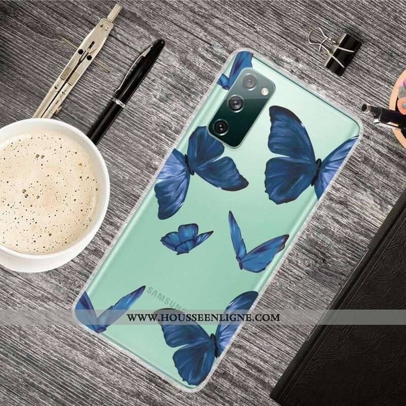 Coque Samsung Galaxy S20 FE Papillons Sauvages