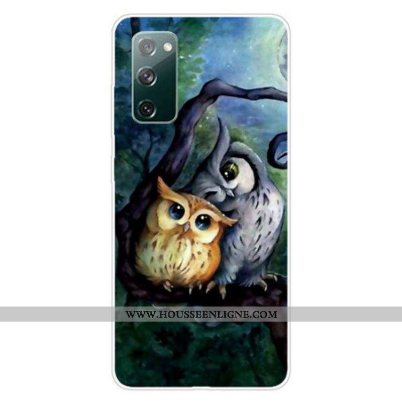 Coque Samsung Galaxy S20 FE Peinture Hiboux