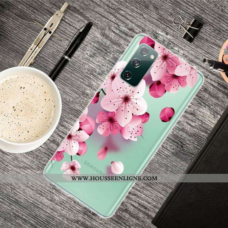 Coque Samsung Galaxy S20 FE Petites Fleurs Roses