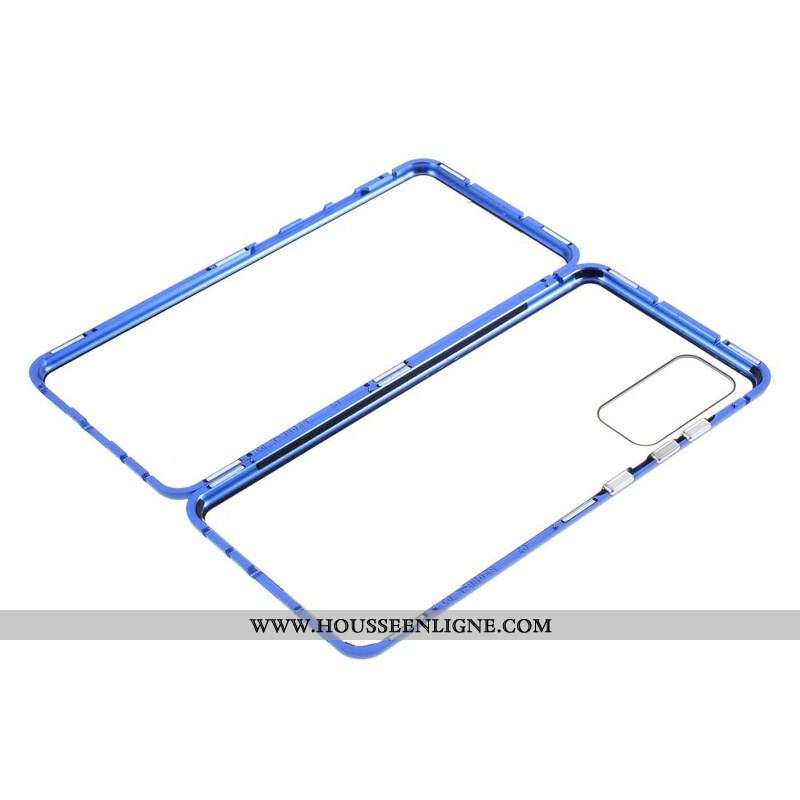 Coque Samsung Galaxy S20 FE Rebords Métal et Dos Verre Trempé