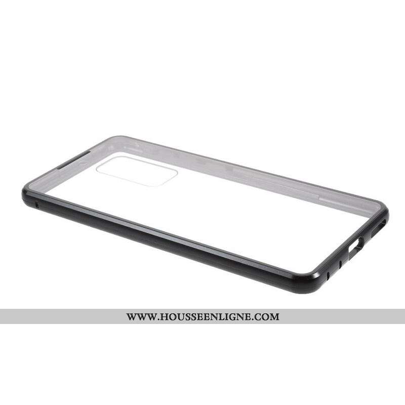 Coque Samsung Galaxy S20 FE Rebords Métal et Dos Verre Trempé