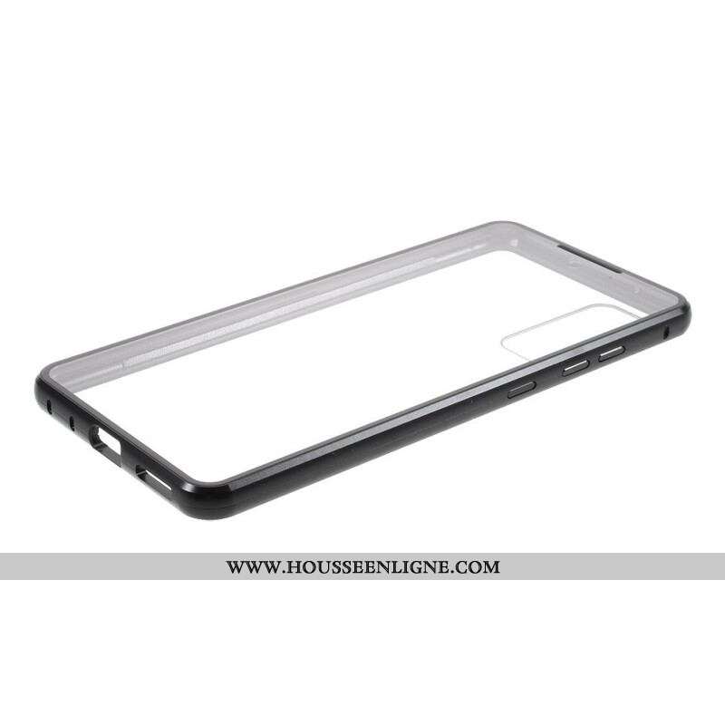 Coque Samsung Galaxy S20 FE Rebords Métal et Dos Verre Trempé