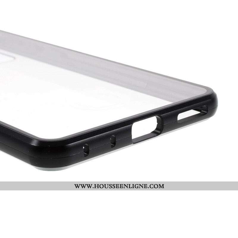 Coque Samsung Galaxy S20 FE Rebords Métal et Dos Verre Trempé