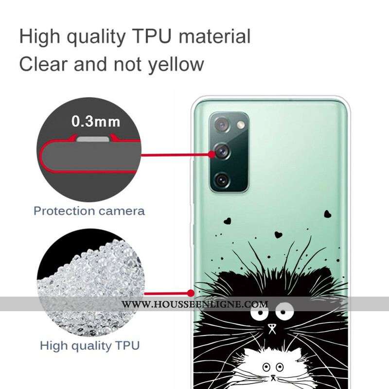 Coque Samsung Galaxy S20 FE Regarde les Chats