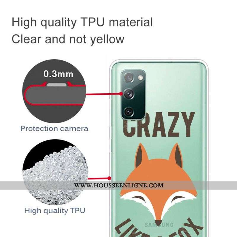 Coque Samsung Galaxy S20 FE Renard / Crazy Like a Fox
