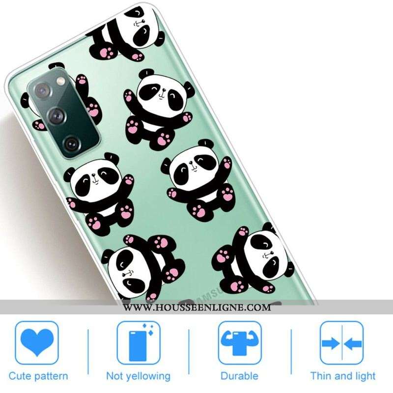 Coque Samsung Galaxy S20 FE Top Pandas Fun