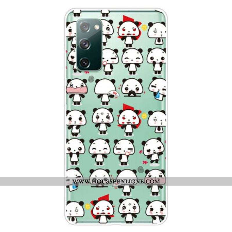 Coque Samsung Galaxy S20 FE Transparente Funny Pandas