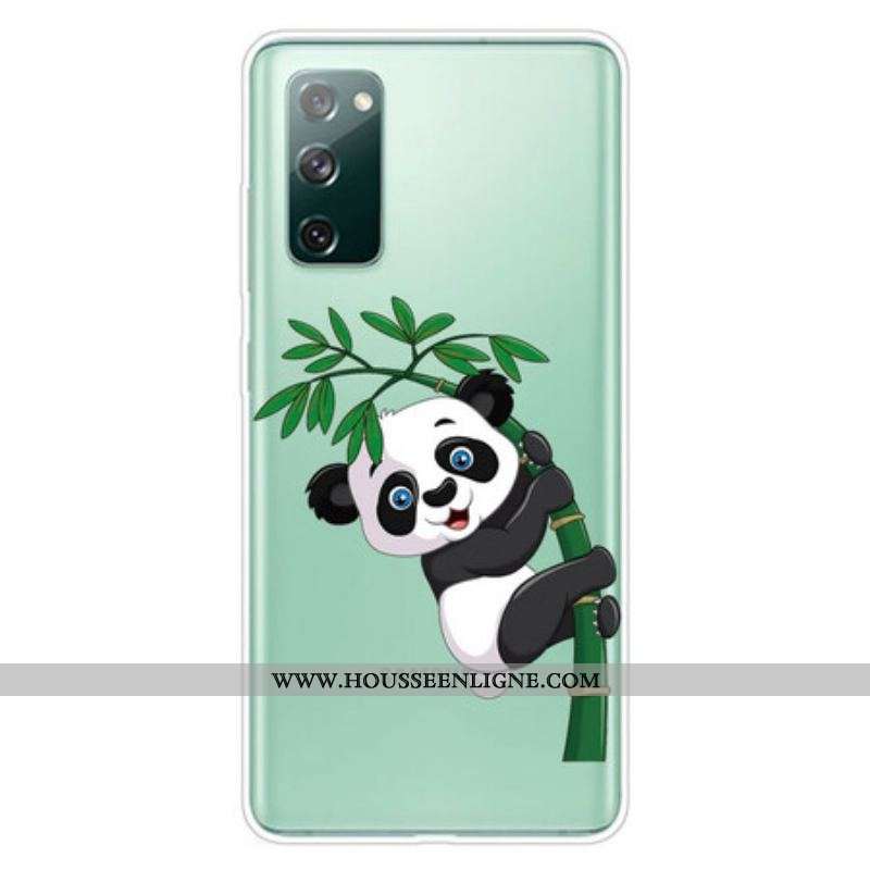 Coque Samsung Galaxy S20 FE Transparente Panda Sur Le Bambou