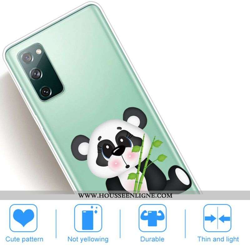 Coque Samsung Galaxy S20 FE Transparente Panda Triste