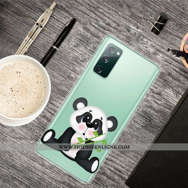 Coque Samsung Galaxy S20 FE Transparente Panda Triste