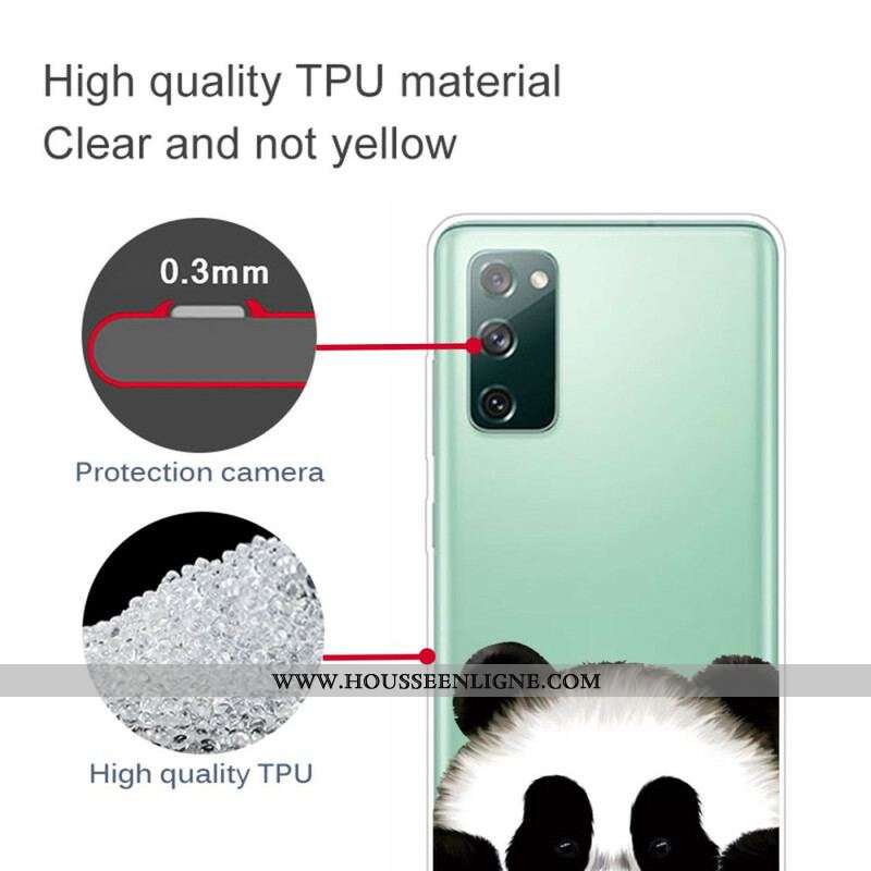 Coque Samsung Galaxy S20 FE Transparente Panda