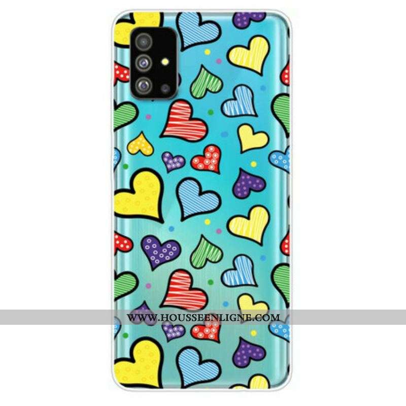 Coque Samsung Galaxy S20 Plus / S20 Plus 5G Coeurs Multicolores