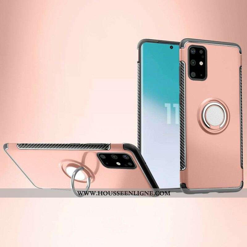 Coque Samsung Galaxy S20 Plus / S20 Plus 5G Fibre Carbone Anneau
