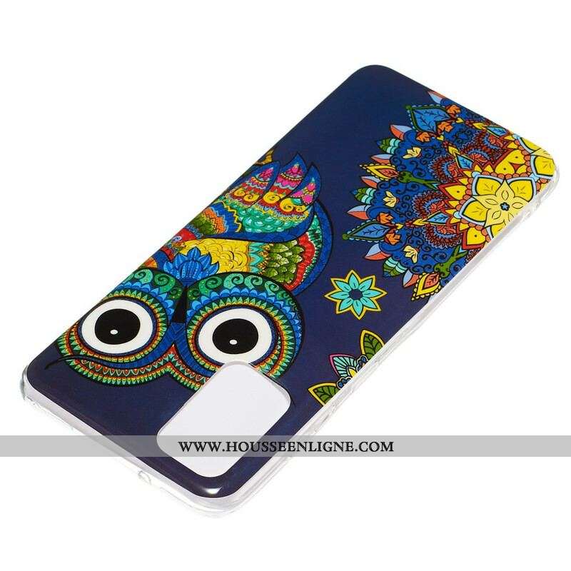 Coque Samsung Galaxy S20 Plus / S20 Plus 5G Hibou Mandala Fluorescente