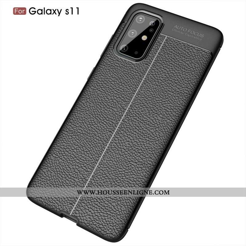Coque Samsung Galaxy S20 Plus / S20 Plus 5G Litchi Double Line