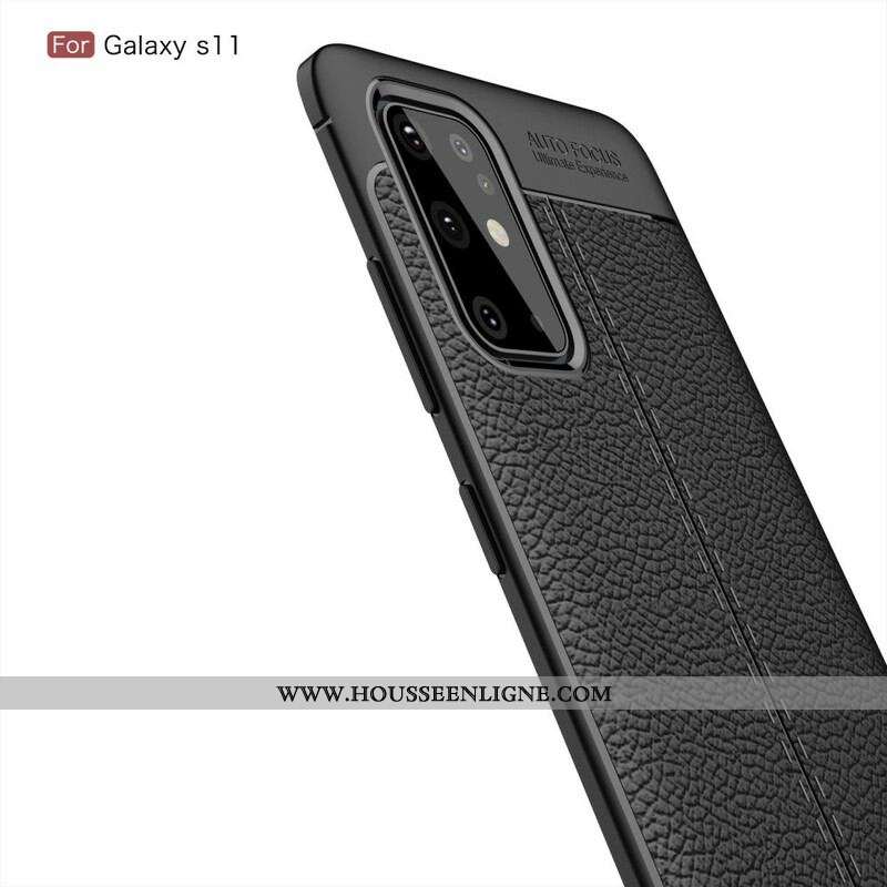 Coque Samsung Galaxy S20 Plus / S20 Plus 5G Litchi Double Line