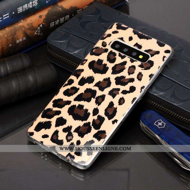 Coque Samsung Galaxy S20 Plus / S20 Plus 5G Marbre Style Léopard