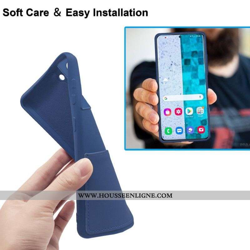 Coque Samsung Galaxy S20 Plus / S20 Plus 5G Silicone Liquide Porte Carte