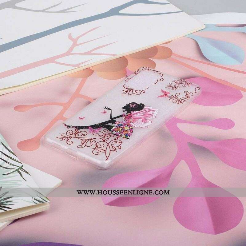 Coque Samsung Galaxy S20 Plus / S20 Plus 5G Transparente Fée Fleurie