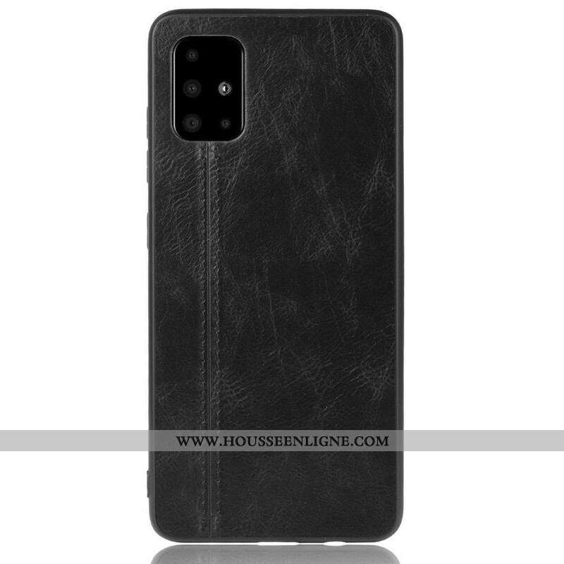 Coque Samsung Galaxy S20 Ultra Effet Cuir Couture