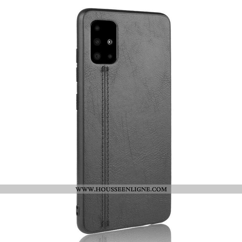 Coque Samsung Galaxy S20 Ultra Effet Cuir Couture