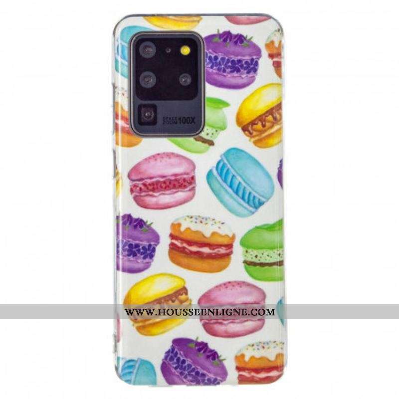 Coque Samsung Galaxy S20 Ultra Macarons Fluorescente