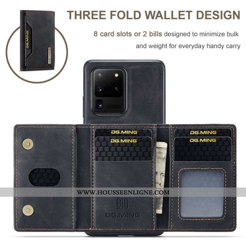 Coque Samsung Galaxy S20 Ultra Porte-Cartes Détachable DG.MING