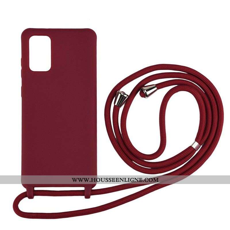 Coque Samsung Galaxy S20 Ultra Silicone et Cordon