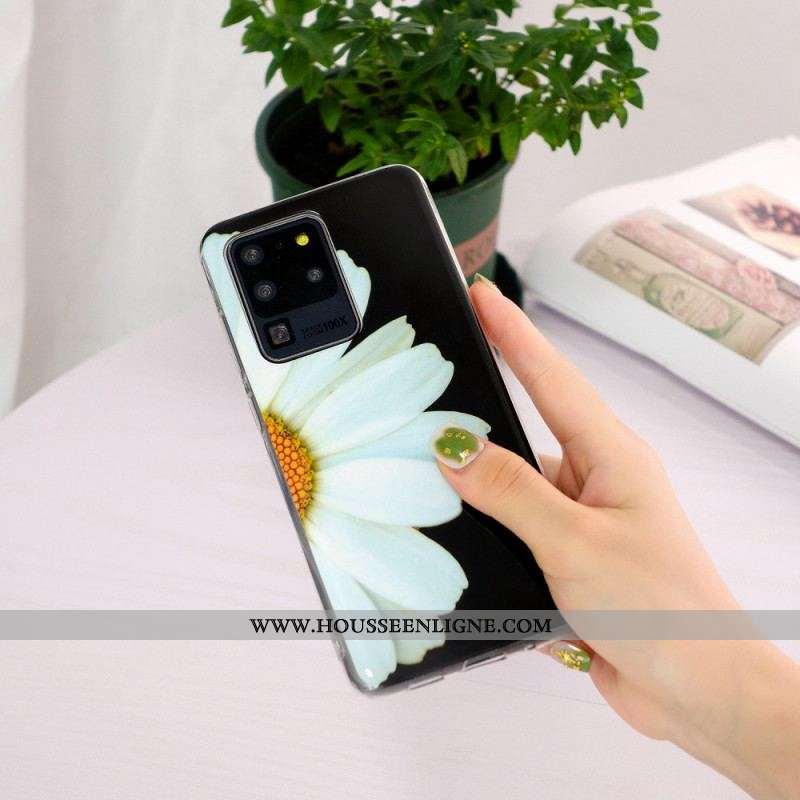 Coque Samsung Galaxy S20 Ultra Série Fleurs Fluorescentes