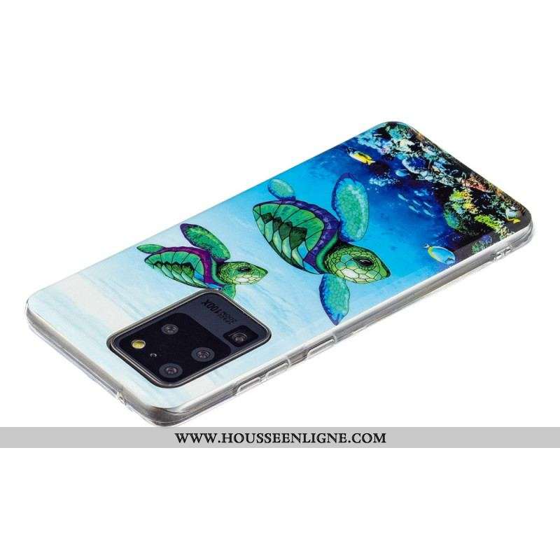 Coque Samsung Galaxy S20 Ultra Tortues Fluorescente